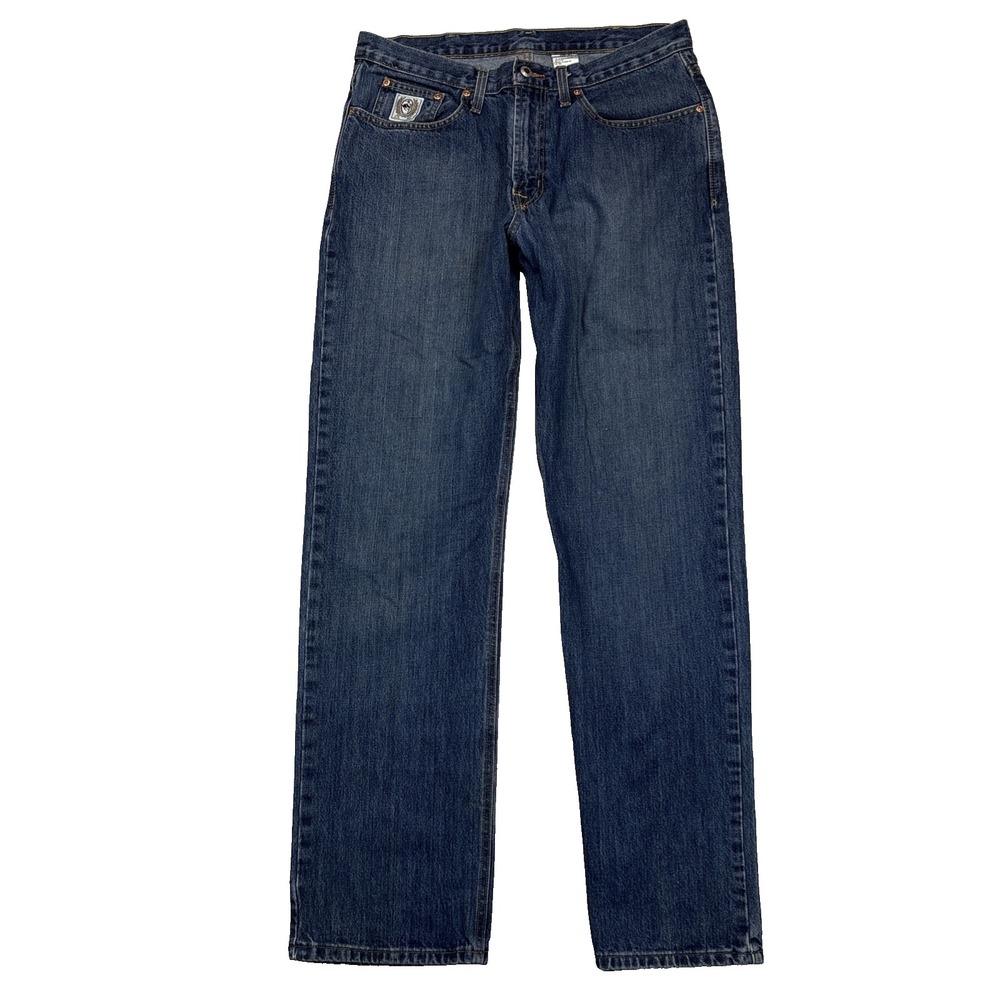 Cinch White Label MB92834013 Relaxed Straight Jeans Men 35x34 Western Cowboy